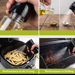 Premium Glass Oil Spray Bottle for Cooking (300 ml) – Fine-Mist Continuous Trigger Dispenser for Air Fryer, Salad, BBQ & Baking | Leakproof Refillable Oil Mister
