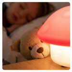 Mushroom Shaped LED Night Light for Kids Bedroom & Nursery | Soft Glow Decorative Bedside Lamp