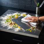 Stainless Steel Chopping Board & Kitchen Countertop - 41 x 31 Cm (Original Big Size).