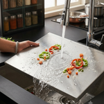 Stainless Steel Chopping Board & Kitchen Countertop - 41 x 31 Cm (Original Big Size).
