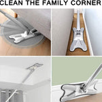 4874 X Shape Mop Or Floor Cleaning Hands-free Squeeze Microfiber Flat Mop System 360 Flexible Head Wet And Dry Mop For Home Kitchen With 1 Super-absorbent Microfiber Pads.